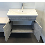 Тумба подвесная с раковиной Comforty Осло 70ПД 70 см, бетон светлый - фото 6