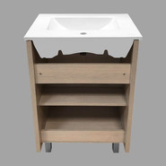 Тумба напольная с раковиной Comforty Тулуза 60D см, белый/сосна лоредо - фото 5