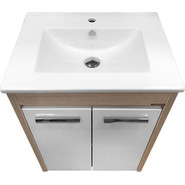 Тумба напольная с раковиной Comforty Тулуза 60D см, белый/сосна лоредо - фото 6
