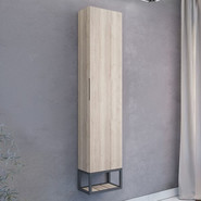 Пенал подвесной Comforty Порто 35 см, дуб дымчатый - фото 