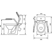Унитаз-компакт Оскольская керамика Персона Премиум (косой выпуск) с полипропиленовой крышкой 42301120005 для людей с ограниченными возможностями - фото 4