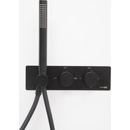 Смеситель для душа с термостатом WasserKraft Elbe 7488 Thermo, черный - фото 4