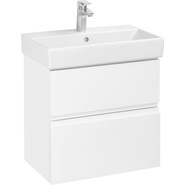 Тумба подвесная с раковиной Roca Oleta 60 см A857639806, белый глянцевый - фото 