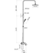 Душевая стойка Azario Treya AZ-15680531 - фото 2