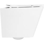 Унитаз подвесной безободковый Belbagno Due BB3103CHR/SC с крышкой микролифт - фото 5