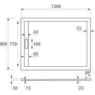 Мраморный поддон Cezares TRAY-AS-AH-120/90-30-NERO 120х90 см, черный - фото 3