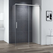 Душевое ограждение Cezares 160х80 см DUET SOFT-M-AH-1-160/80-C-Cr (стекло 8 мм) хром/прозрачное - фото 