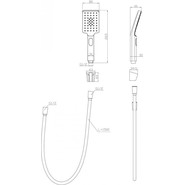 Душевой гарнитур BelBagno Luce LUC-DFS-CRM - фото 2