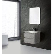 Тумба подвесная с раковиной BelBagno KRAFT-700-2C-SO-CG 70 см, Cemento Grigio - фото 2
