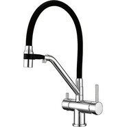 Смеситель для кухни Gappo G4398-80, черный/хром - фото 