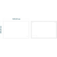 Зеркало Art&Max Catania Led 120 см AM-Cat-1200-800-DS-F - фото 2