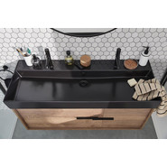 Раковина подвесная Jacob Delafon Vivienne 120 см EXBK112-NGM, черный матовый - фото 2