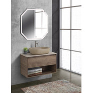 Тумба подвесная со столешницей BelBagno Kraft 100 см KRAFT-1000-1C-SO-RT+KEP-100-MCO - фото 5