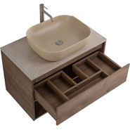 Тумба подвесная со столешницей BelBagno Kraft 100 см KRAFT-1000-1C-SO-RT+KEP-100-MCO - фото 2