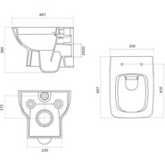 Инсталляция с подвесным унитазом Santek Нео Rimless 1.WH50.1.758 - фото 6