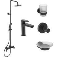Промо-набор Ideal Standard IdealRain BL749S1, черный матовый - фото 