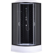 Душевая кабина Loranto 90х90 см CS-6690-25GB 90, черный/серое - фото 