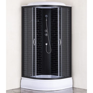 Душевая кабина Loranto 90х90 см CS-6690-25GB 90, черный/серое - фото 2