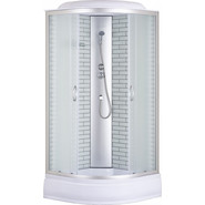 Душевая кабина Loranto 100х100 см CS-6610-25FW 100, хром/матовое - фото 