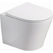 Унитаз подвесной безободковый Azario Teramo AZ-0053 SP с крышкой микролифт, Цвет производителя: белый - фото 