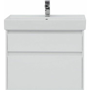 Тумба подвесная с раковиной Aquanet Nova Lite 75 см 242272 (2 ящика) белый, Цвет фасада: белый - фото 4