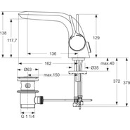 Смеситель для раковины Ideal Standard Melange A4260AA - фото 4