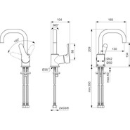 Смеситель для раковины Ideal Standard Alpha BC650AA - фото 2
