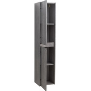 Пенал подвесной BelBagno KRAFT-1600-2A-SC-CG-L 33 см, Cemento Grigio - фото 4