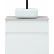 Тумба подвесная со столешницей Aquanet Nova Lite 75 см 242272 (2 ящика) белый, Цвет фасада: белый - фото 4