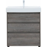 Тумба напольная с раковиной Aquanet Nova Lite 75 см 302473 (3 ящика) дуб рошелье, Цвет фасада: дуб рошелье - фото 6
