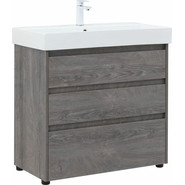 Тумба напольная с раковиной Aquanet Nova Lite 85 см 302476 (3 ящика) дуб рошелье, Цвет фасада: дуб рошелье - фото 