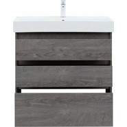 Тумба напольная с раковиной Aquanet Nova Lite 85 см 302476 (3 ящика) дуб рошелье, Цвет фасада: дуб рошелье - фото 5