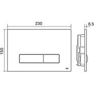 Кнопка смыва Oli Glam (механическая) 139186, хром матовый - фото 2