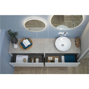 Тумба подвесная со столешницей Aquanet Nova Lite 100 см 242580 (1 ящик) белый, Цвет фасада: белый - фото 3