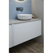 Тумба подвесная со столешницей Aquanet Nova Lite 100 см 242580 (1 ящик) белый, Цвет фасада: белый - фото 5