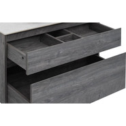 Тумба подвесная со столешницей Aquanet Nova Lite 100 см 242582 (2 ящика) дуб рошелье, Цвет фасада: дуб рошелье - фото 6