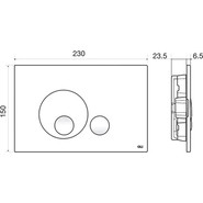 Кнопка смыва Oli Globe (механическая) 152951, хром матовый - фото 2