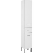 Пенал напольный Aquanet Верона 35 см 187316 L (с бельевой корзиной) белый - фото 