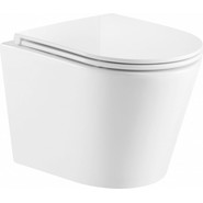 Унитаз подвесной безободковый Azario Fonti AZ-402W с крышкой микролифт - фото 