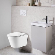 Унитаз подвесной безободковый Azario Fonti AZ-402W с крышкой микролифт - фото 2