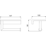 Держатель для туалетной бумаги Timo Selene 13043/18, чёрное золото - фото 5