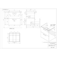 Тумба подвесная/напольная с раковиной Cersanit Melar 60 см 64128, белый - фото 6
