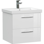 Тумба подвесная с раковиной Cersanit Lara 50 см 64131 - фото 