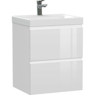 Тумба подвесная с раковиной Cersanit Moduo 50 см 64139, белый - фото 