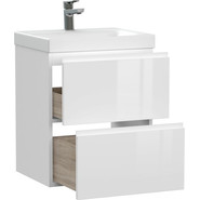 Тумба подвесная с раковиной Cersanit Moduo 50 см 64139, белый - фото 5