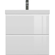 Тумба подвесная с раковиной Cersanit Moduo 60 см 64140, белый - фото 4