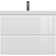 Тумба подвесная с раковиной Cersanit Moduo 80 см 64141, белый - фото 4