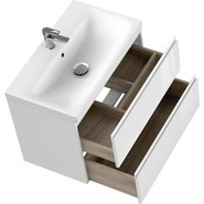 Тумба подвесная с раковиной Cersanit Moduo 80 см 64141, белый - фото 6