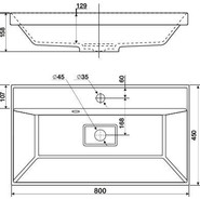 Тумба подвесная с раковиной Mirsant Scandy 80 см, белый - фото 6