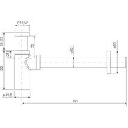 Сифон для умывальника Iddis Optima Home OPTWT00i84, белый матовый - фото 4